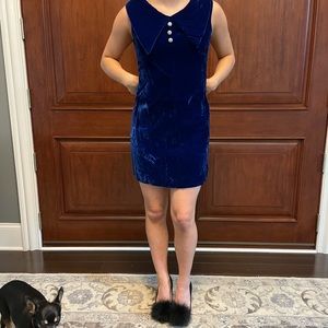 VINTAGE short velvet dress